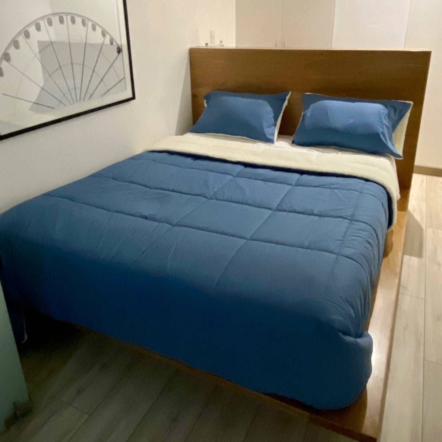 Edredón Simply Denim de Algodón Pima reverso sherpa Edredón Simply Denim de Algodón Pima reverso sherpa