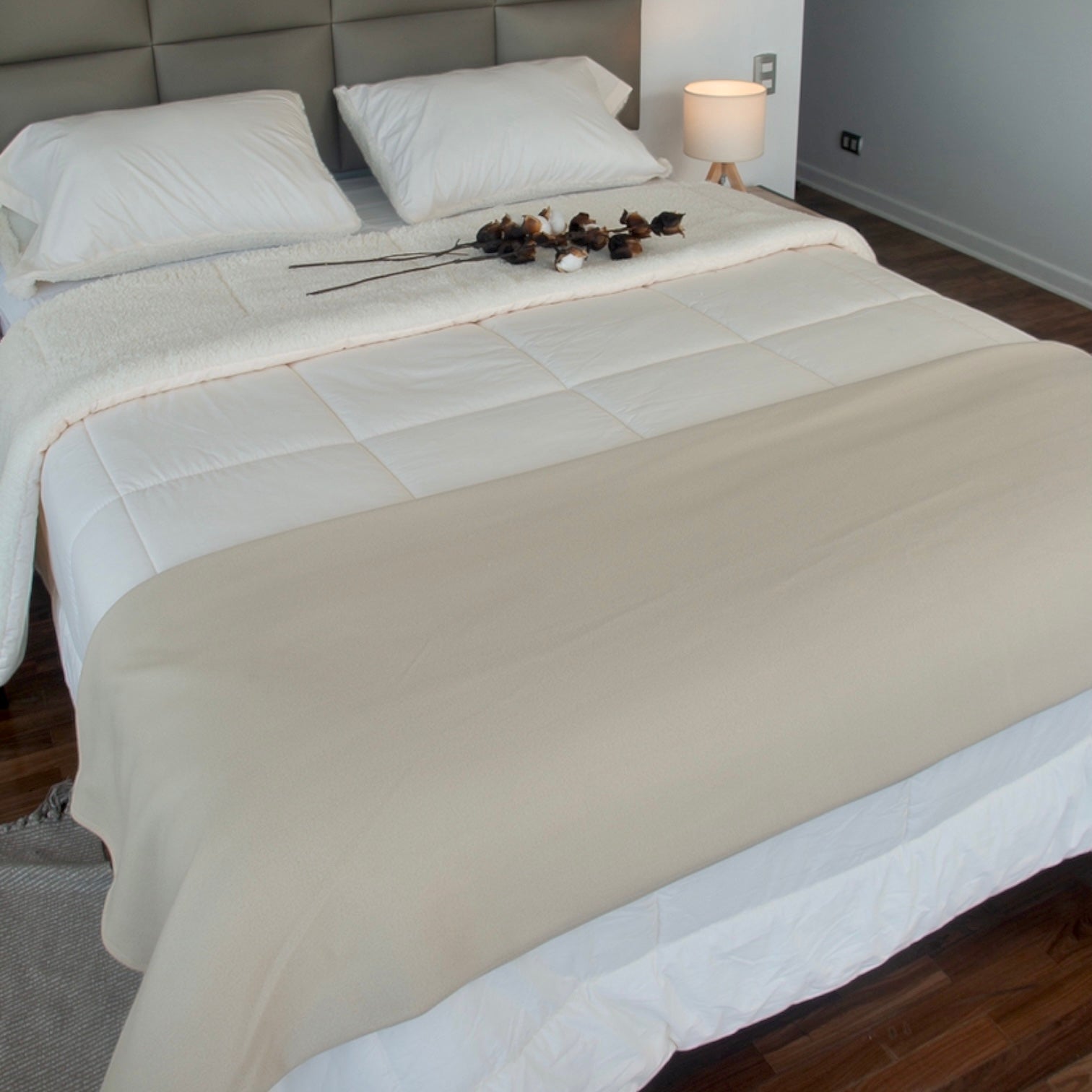 Edredón Perla de Algodón Pima Reverso Sherpa Edredón Perla de Algodón Pima Reverso Sherpa