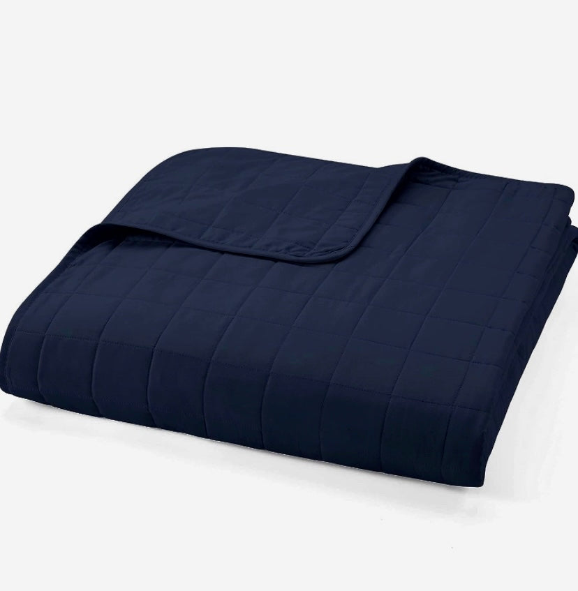 Quilt Cubrecama Azul Marino de Algodón Pima Quilt Cubrecama Azul Marino de Algodón Pima