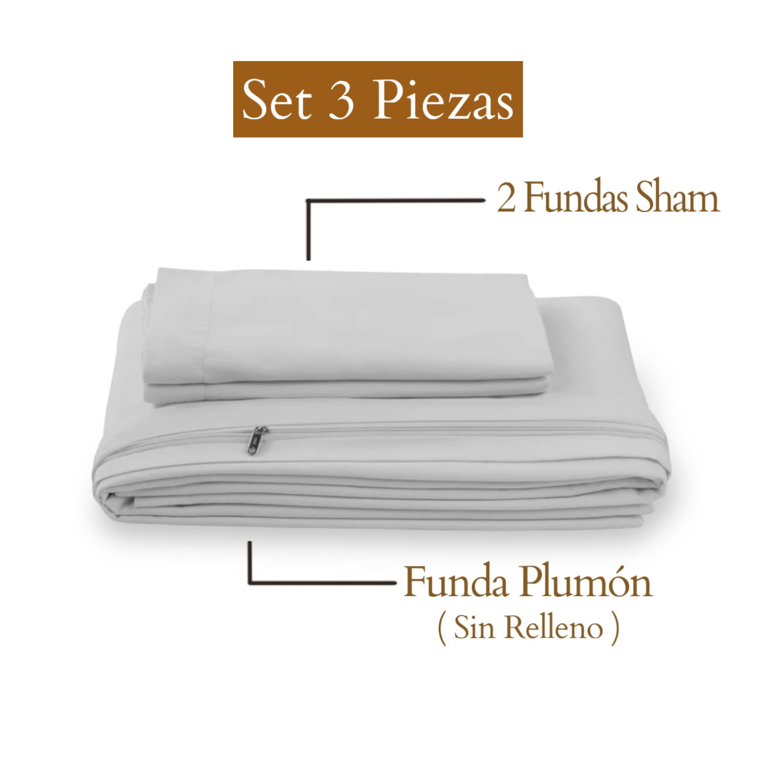 Funda Plumón Clásico Plomo Funda Plumón Clásico Plomo