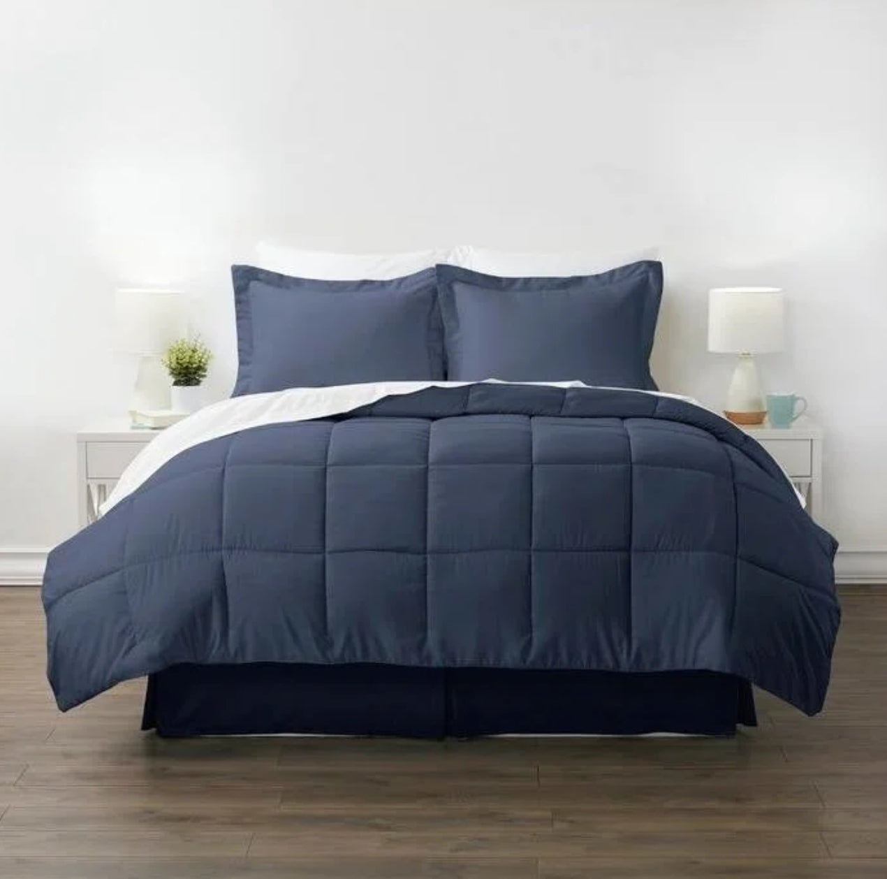 Cubrecama Delgado Azul Marino