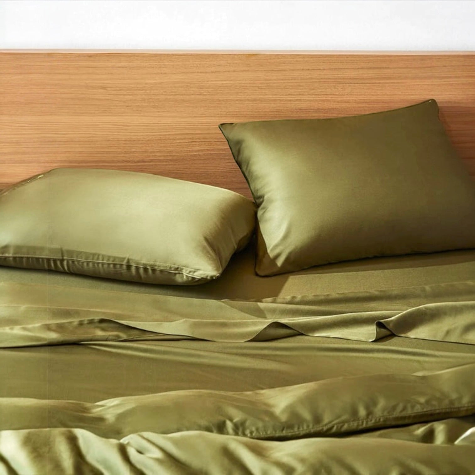 Sábanas de Bambú Deluxe Verde Oliva Sábanas de Bambú Deluxe Verde Oliva