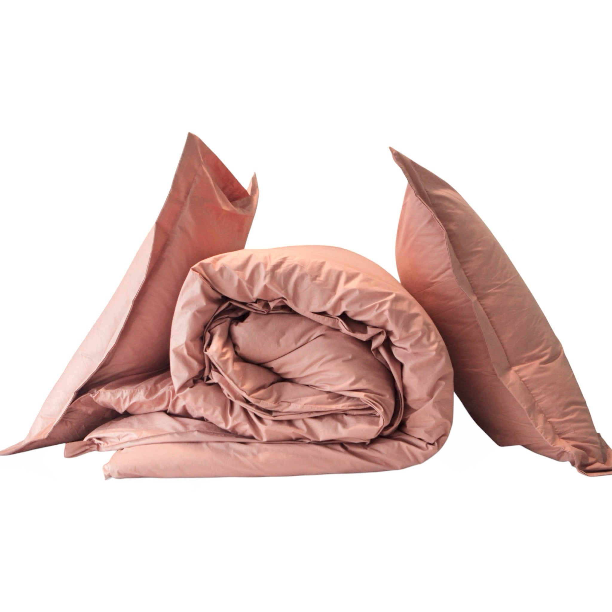 FUNDA DE PLUMÓN PIMA PERCAL ROSE NUDE