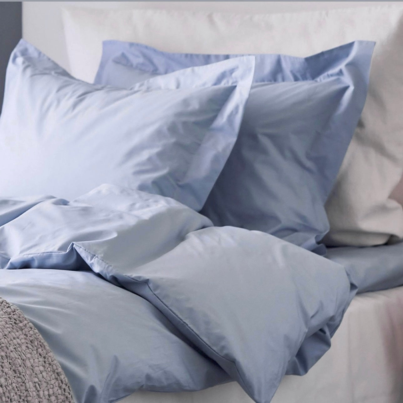 FUNDA DE PLUMÓN PIMA PERCAL CELESTE AIRE FUNDA DE PLUMÓN PIMA PERCAL CELESTE AIRE