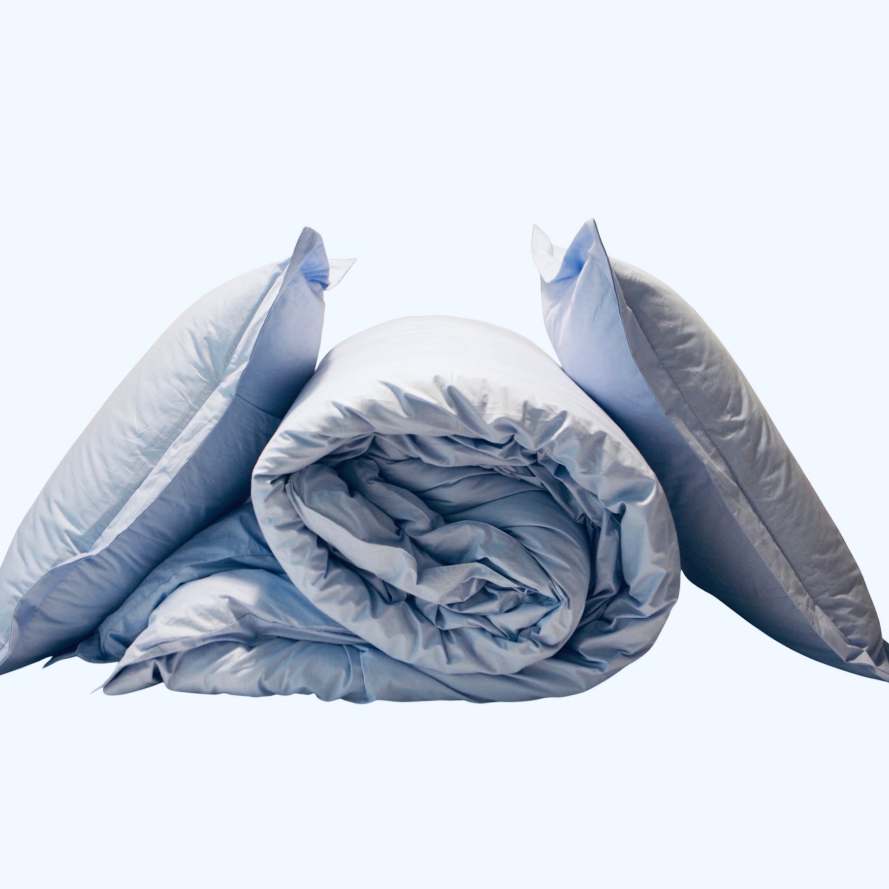 FUNDA DE PLUMÓN PIMA PERCAL CELESTE AIRE