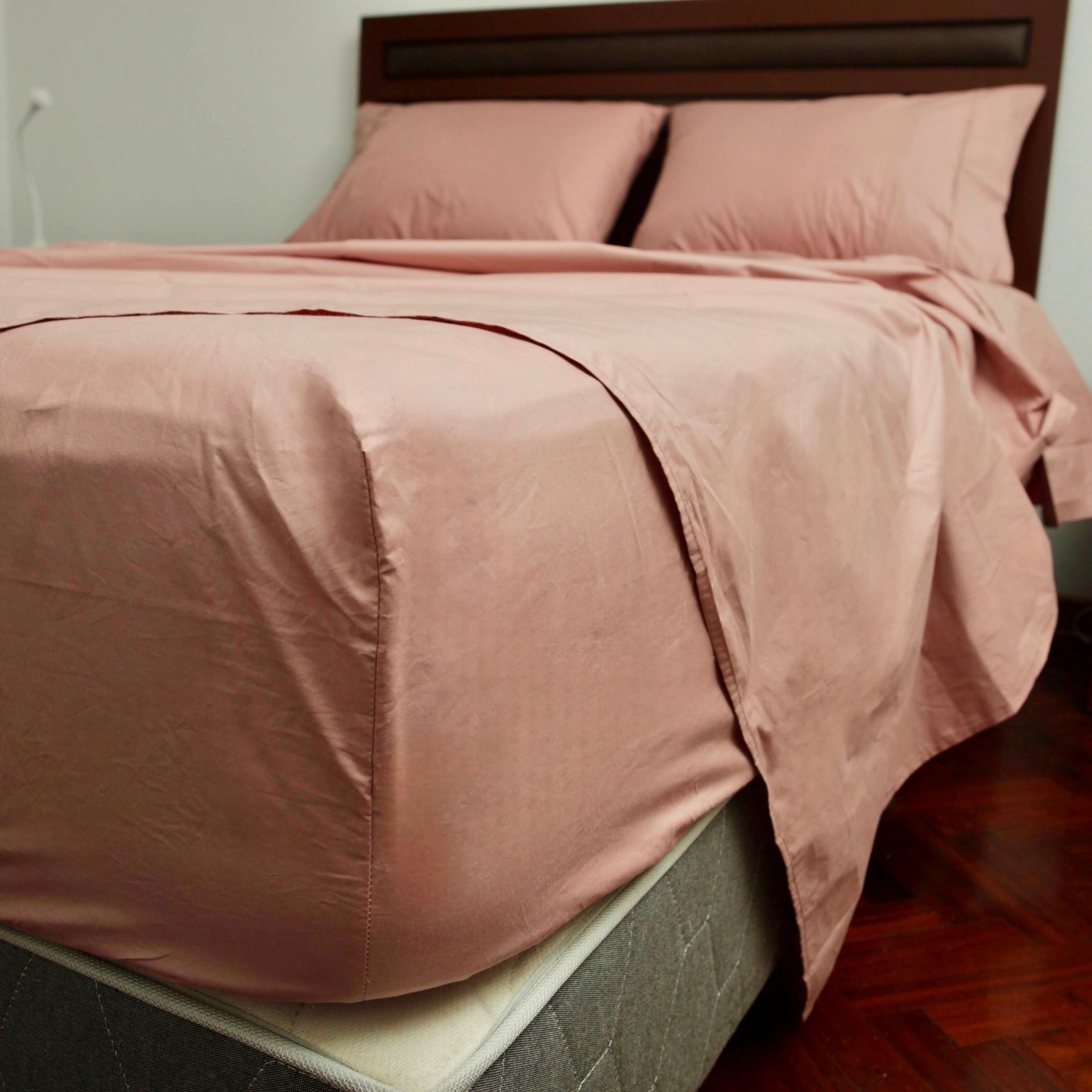 SÁBANA PIMA PERCAL ROSE NUDE 255 HILOS