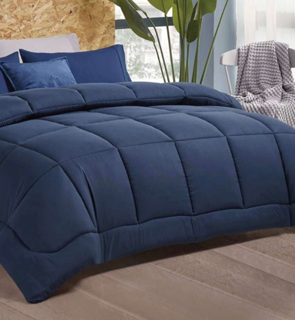 Edredón Infinity Cuadros Azul Marino Edredón Infinity Cuadros Azul Marino