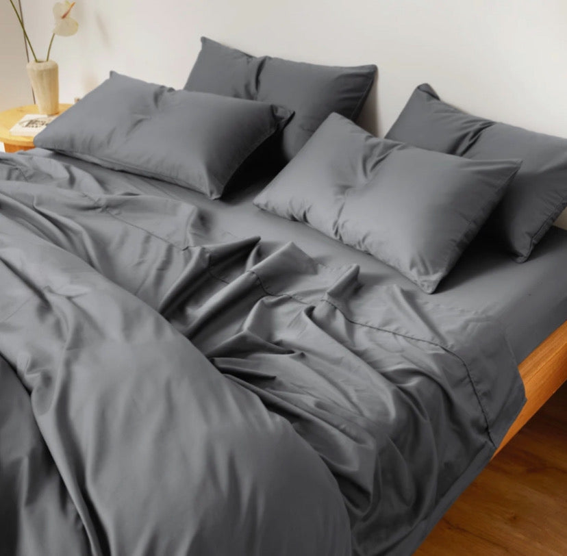 Juego De Sábanas de Algodón Charcoal De 400 Hilos Juego De Sábanas de Algodón Charcoal De 400 Hilos