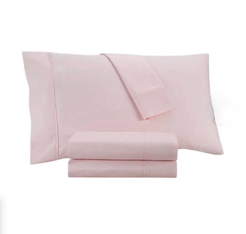 Juego de Sábanas Rosado de 200 Hilos