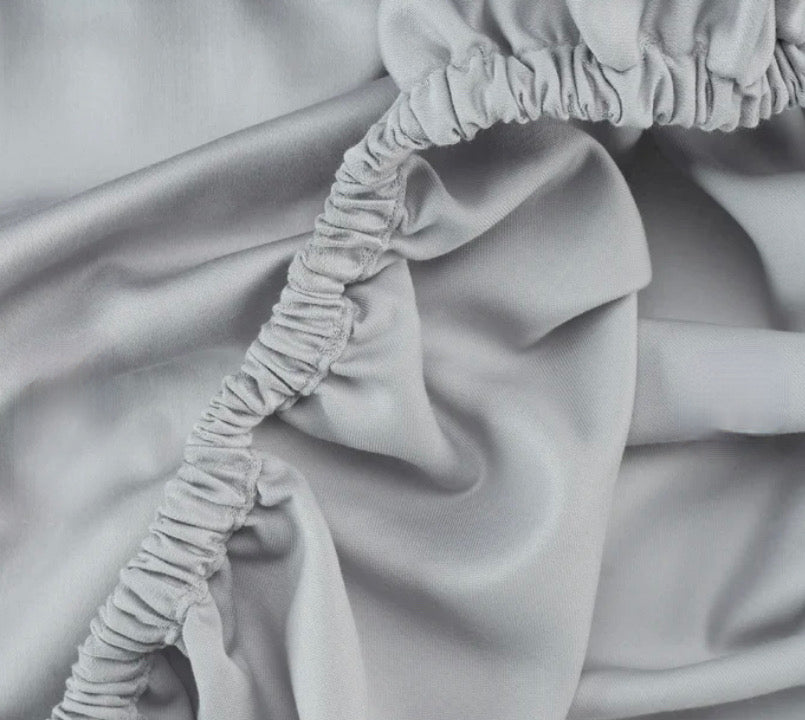 Juego de Sábanas Plomo Vapor de 200 Hilos Juego de Sábanas Plomo Vapor de 200 Hilos