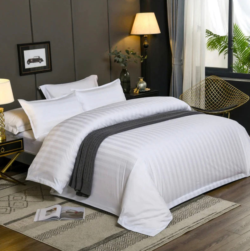 Funda Duvet Listada Hotelera 300 Hilos