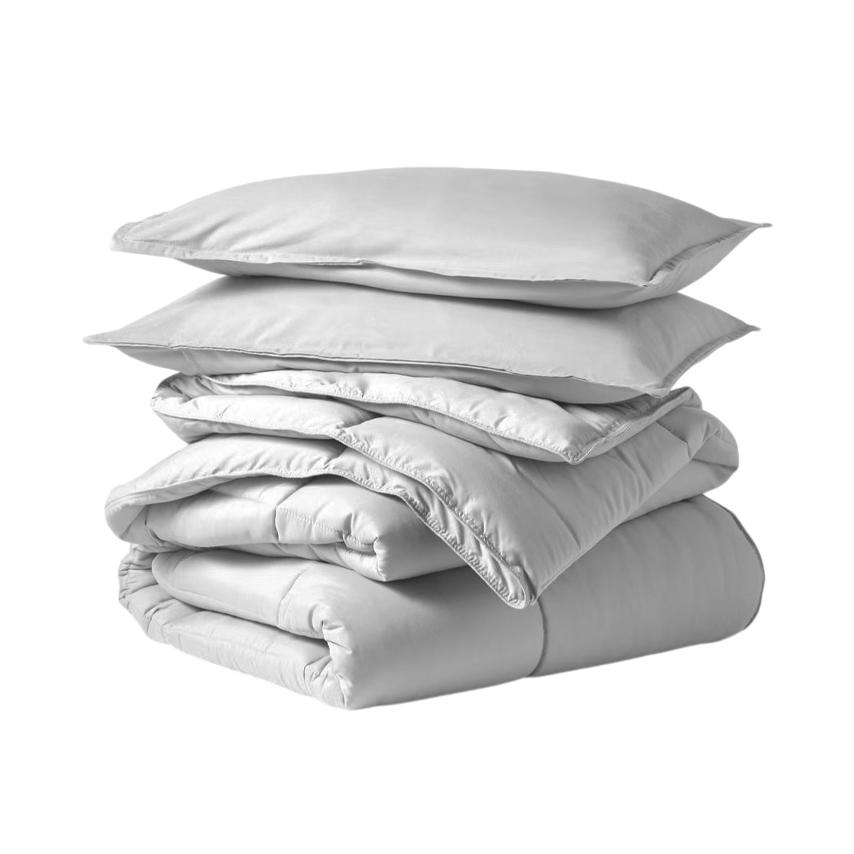 EDREDÓN MEDIA ESTACIÓN GRIS DE ALGODÓN