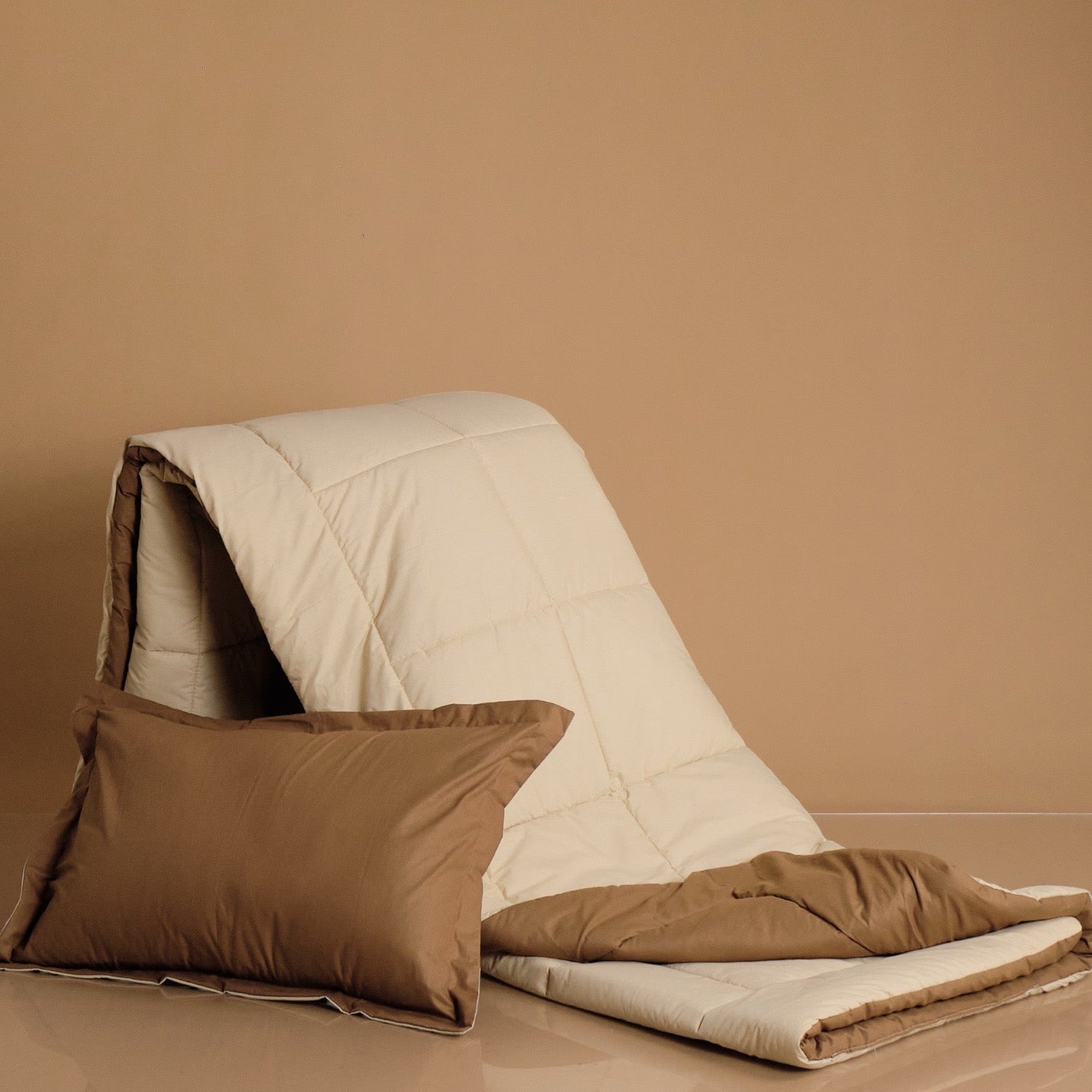 Edredón Reversible INFINITY Capuchino/Beige