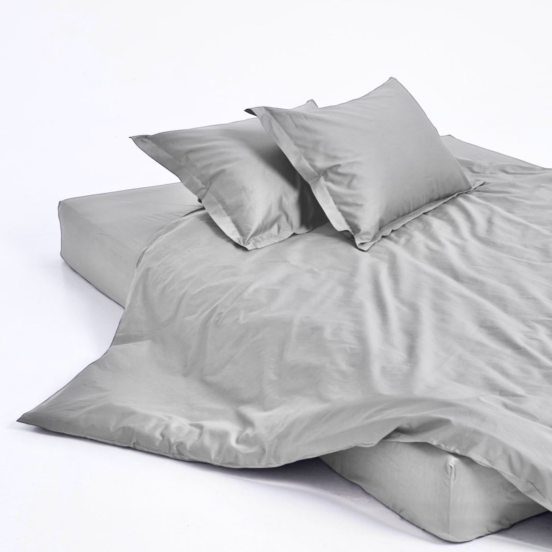 FUNDA DE PLUMÓN PIMA PERCAL GRIS