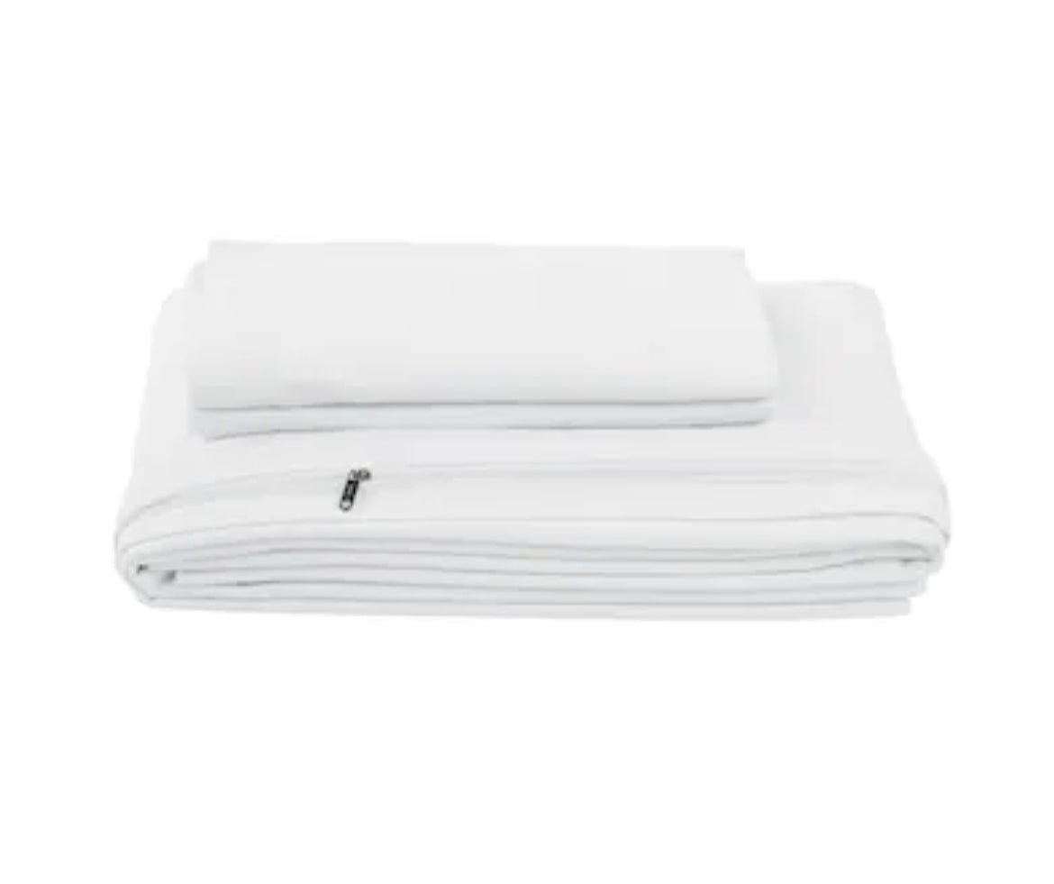 Pack Basic Plumón Hipoalergénico Grueso + Funda de Plumón Blanco hotelero