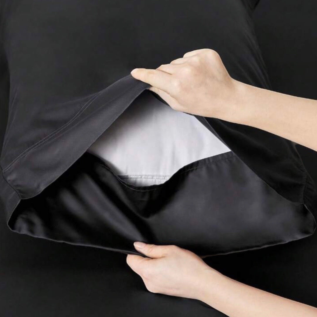 Sábana bajera en franela de algodón (90 cm) Théa Gris claro - Ropa de cama  - Eminza
