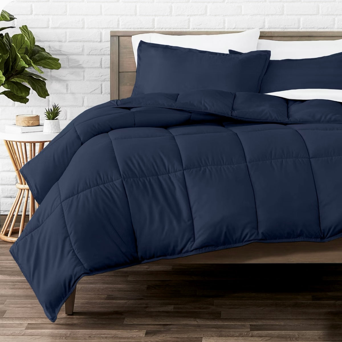 EDREDÓN MEDIA ESTACIÓN AZUL DE ALGODÓN