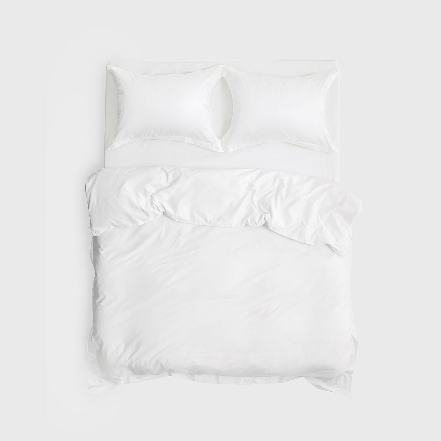 FUNDA DE PLUMÓN PIMA PERCAL BLANCO