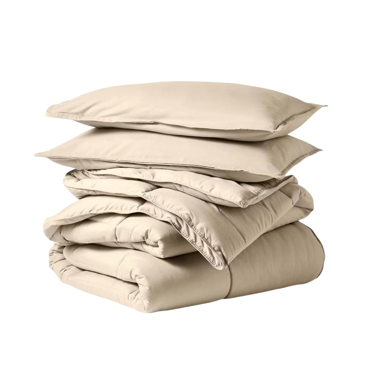 EDREDÓN MEDIA ESTACIÓN BEIGE DE ALGODÓN