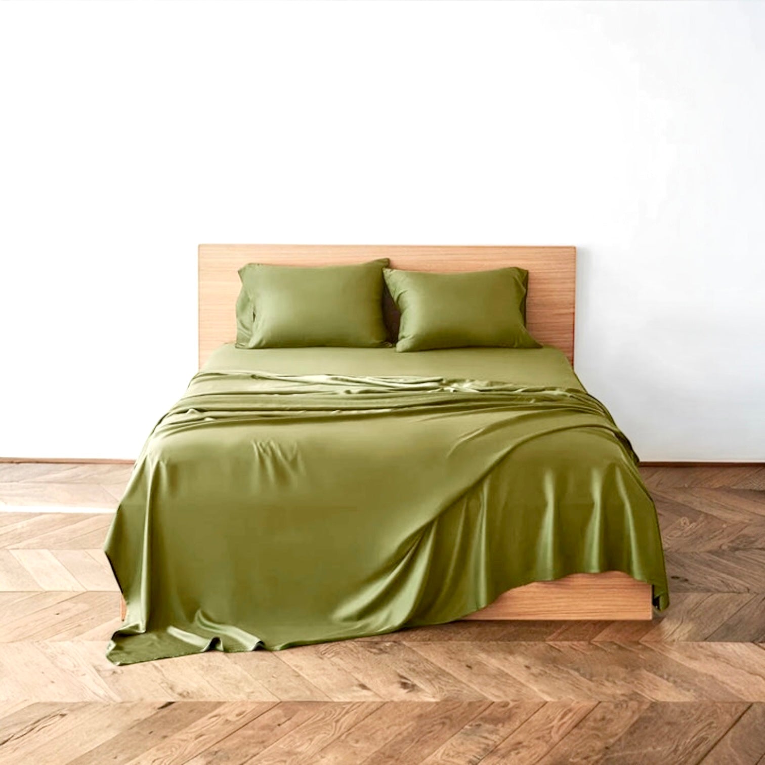 Sábanas de Bambú Deluxe Verde Oliva