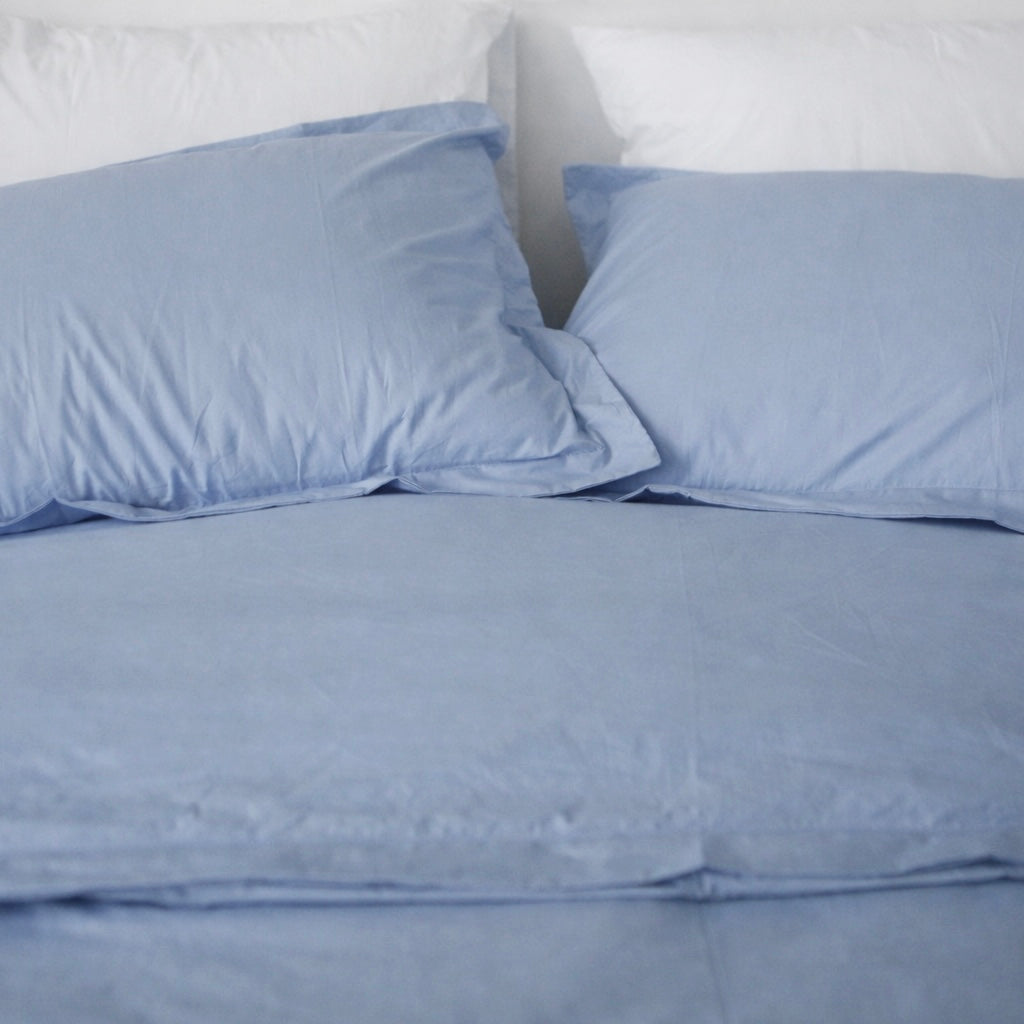 FUNDA DE PLUMÓN PIMA PERCAL CELESTE AIRE