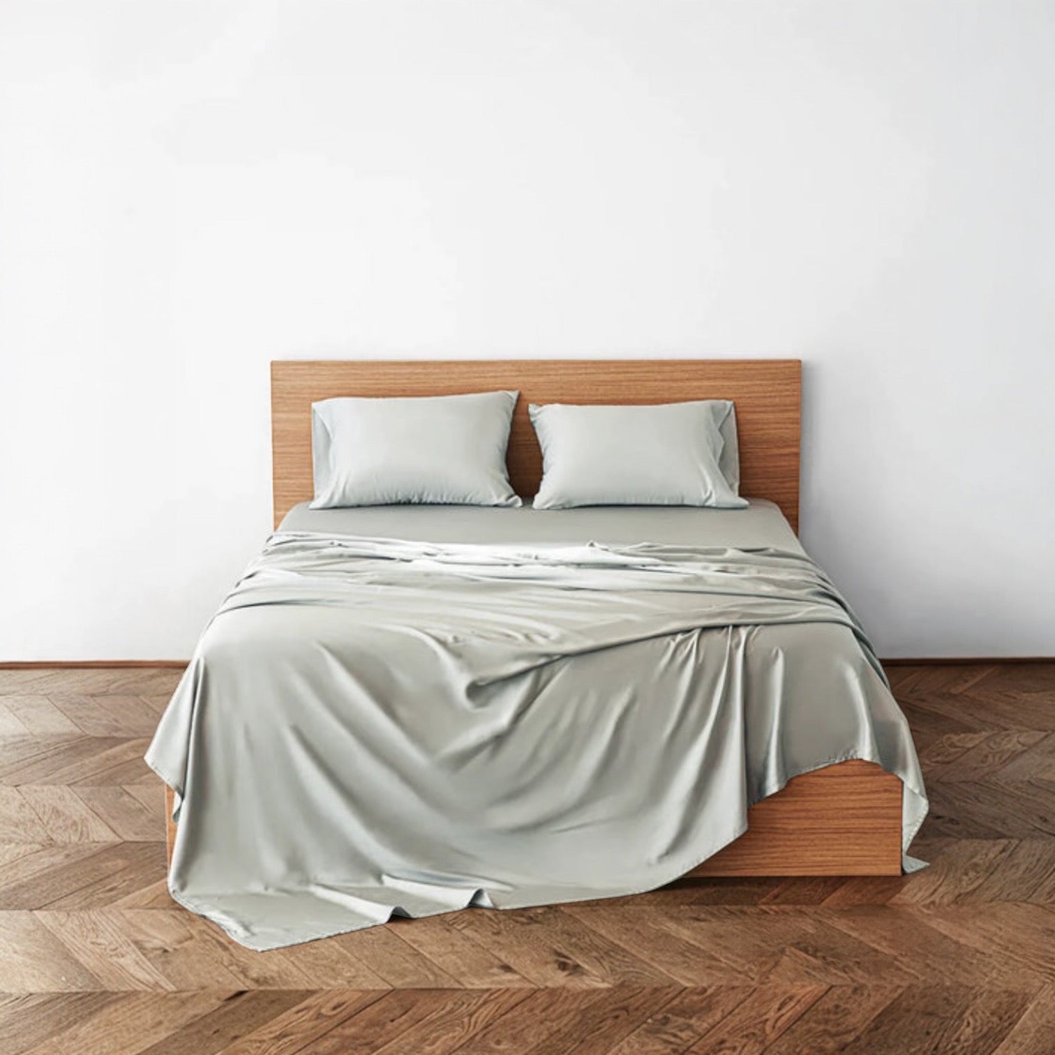 Sábanas de Bambú Deluxe Gris Plata