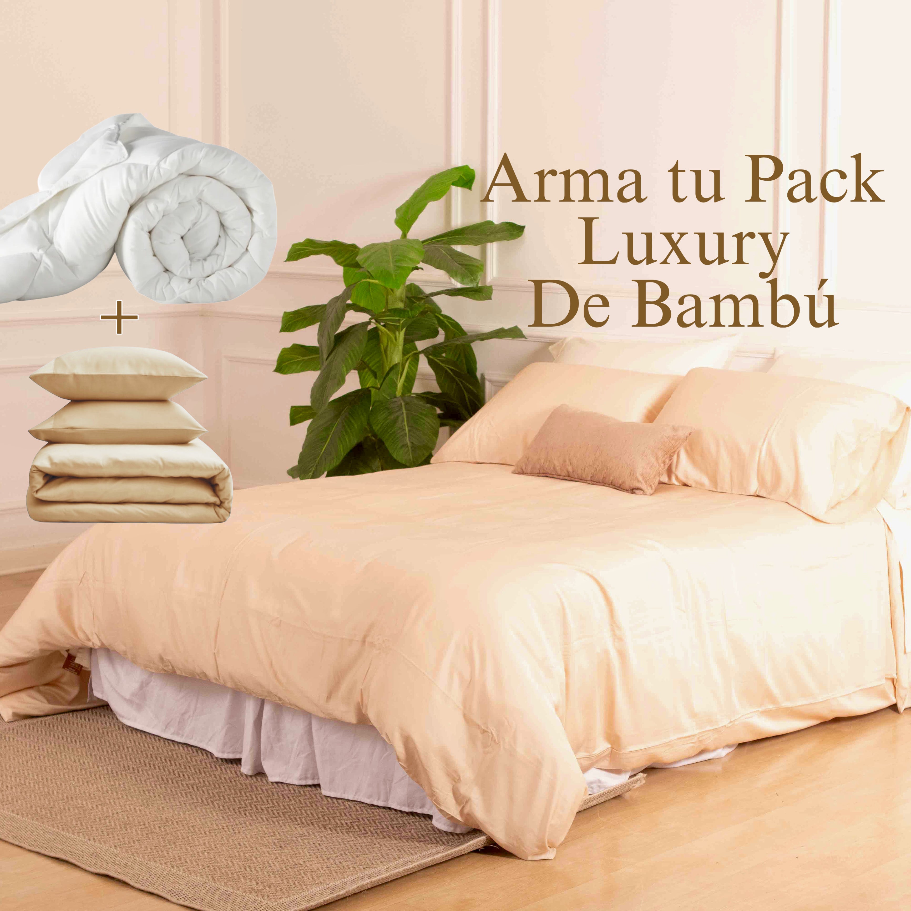 Pack Luxury 100% Bambú ( Plumón Premium + Funda de Plumón de Bambú)