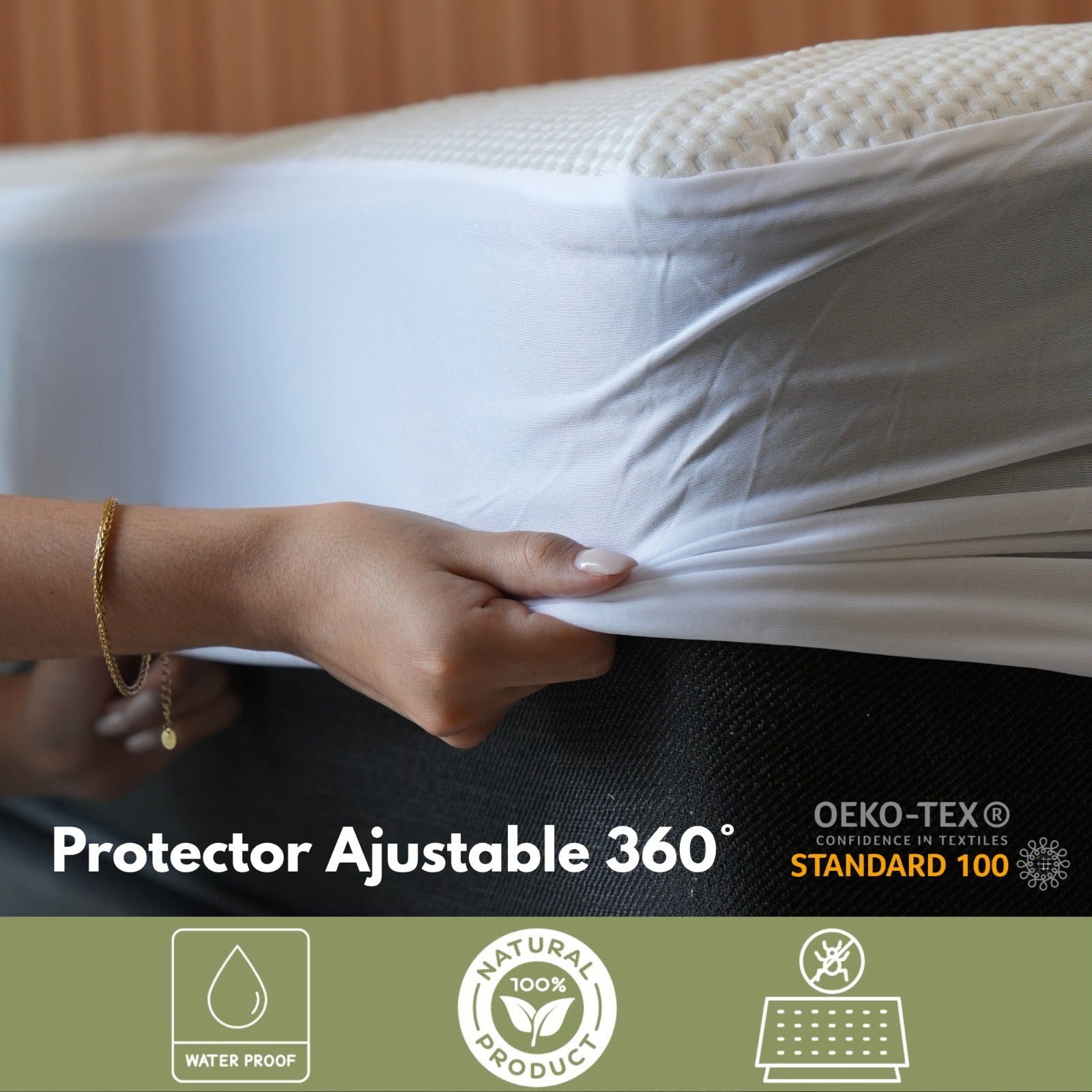 PROTECTOR IMPERMEABLE DE COLCHÓN DE BAMBÚ