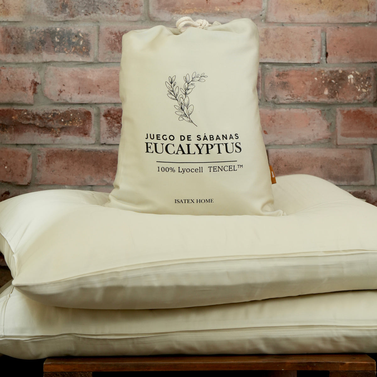 SÁBANAS DE EUCALIPTO 300 HILOS BEIGE