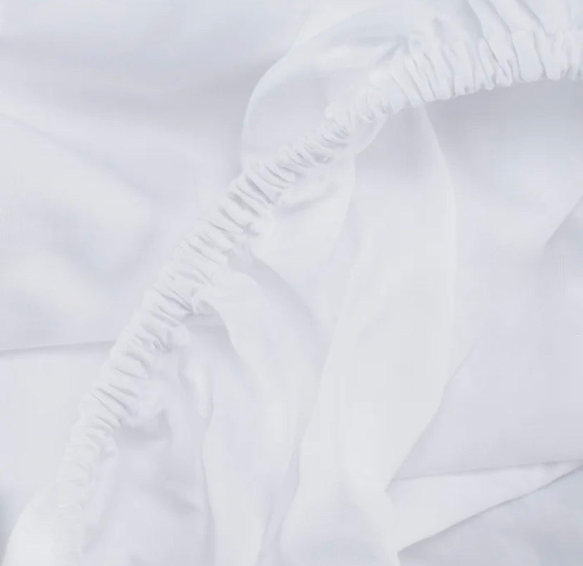 Juego de Sábanas Blancas de 200 Hilos