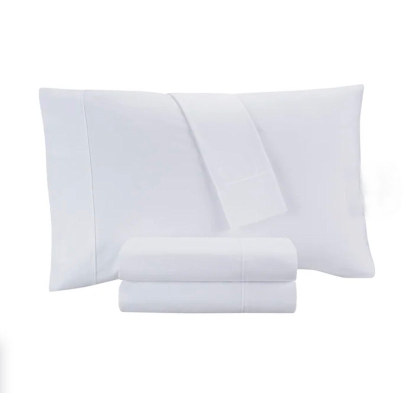 Juego de Sábanas Blancas de 200 Hilos